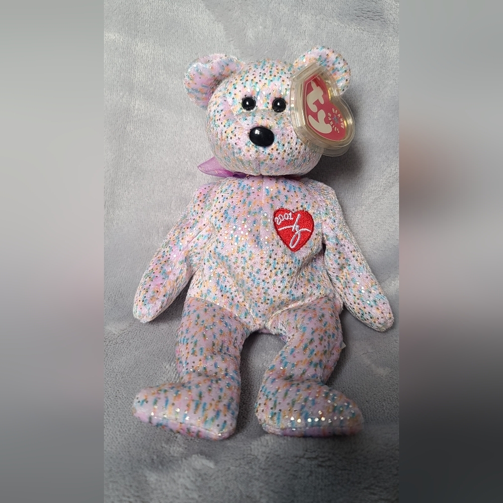 TY 2001  Signature Bear Beanie Baby